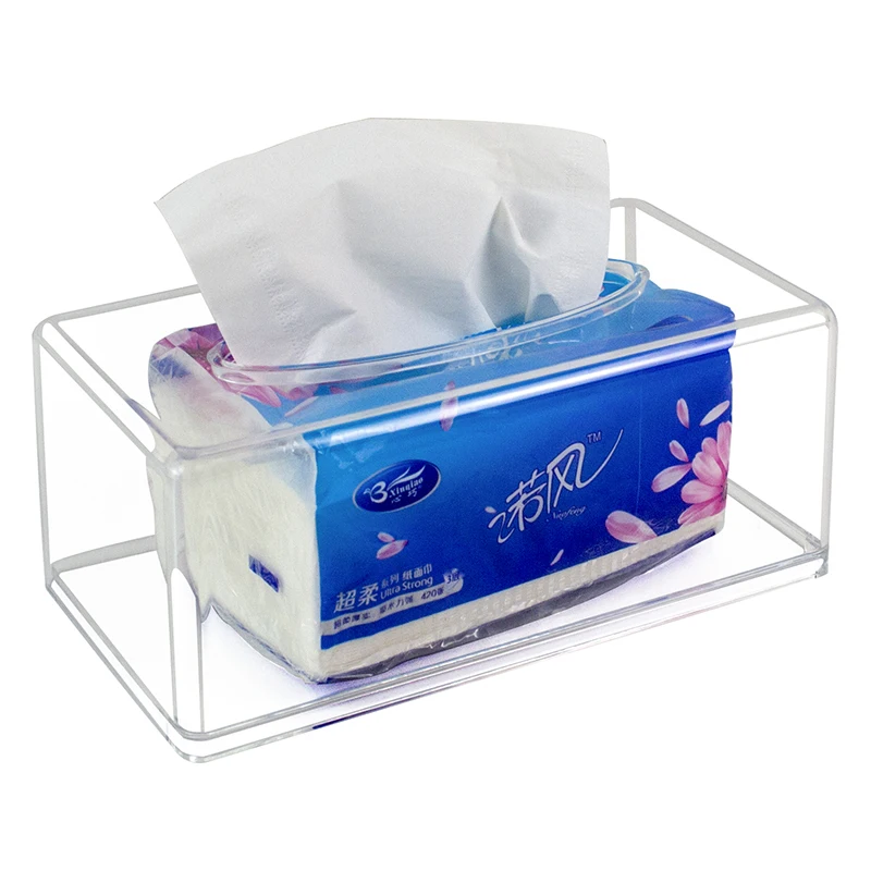

Large Opening Napkin Holder Durable Living Room Home Organizer Paper Dispenser Transparent Tissue Box