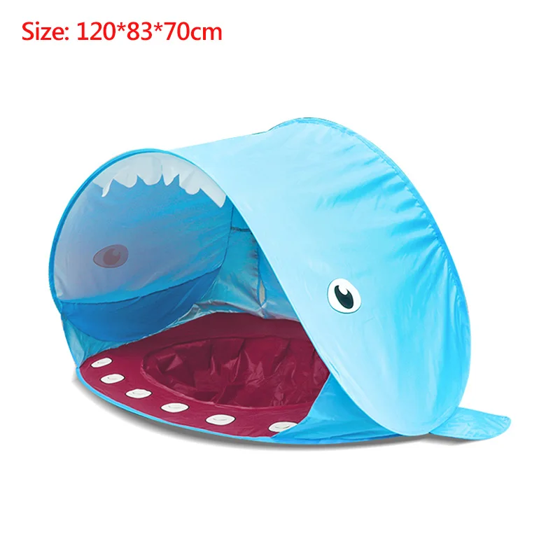 Blue whale Детские игры, Пляжная палатка, водонепроницаемая, для детей, портативная, для строительства, для улицы, солнцезащитная, для бассейна, для игр, для дома, палатка, тент для загара - Цвет: Blue whale