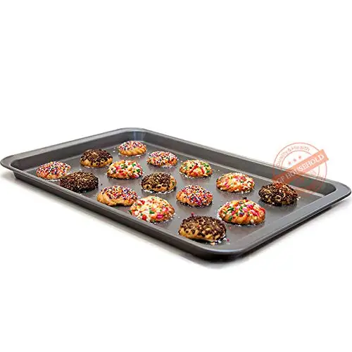 Поднос для духовки из стали с антипригарным покрытием для выпечки кексов и хлеба размером 14,5 дюйма.