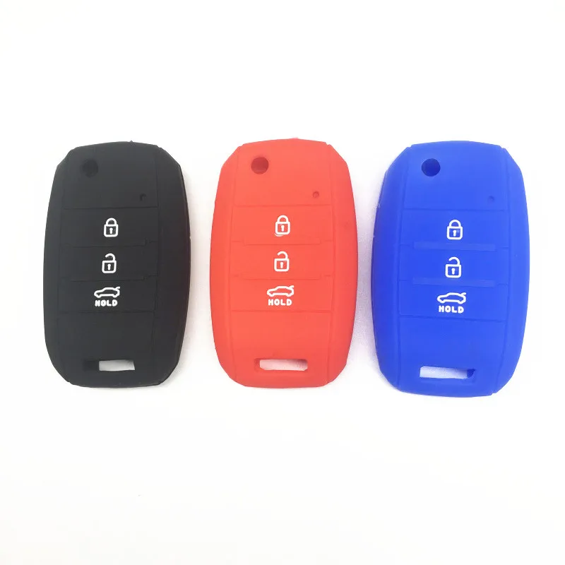 

Чехол-книжка для пульта дистанционного управления, силиконовый, с 3 кнопками, для Kia Rio Sportage 2015, Ceed Sorento Cerato K3 K4 K5