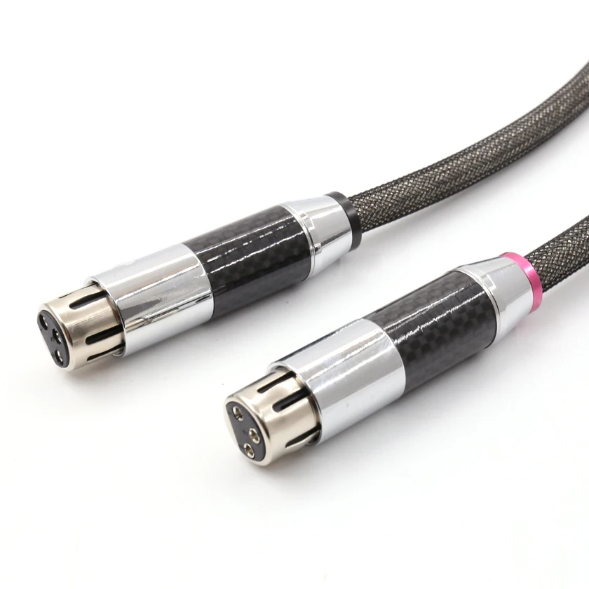 Hi Fi аудио углеродное волокно посеребренный Соединительный Штепсель XLR Pr.ISM 0 8