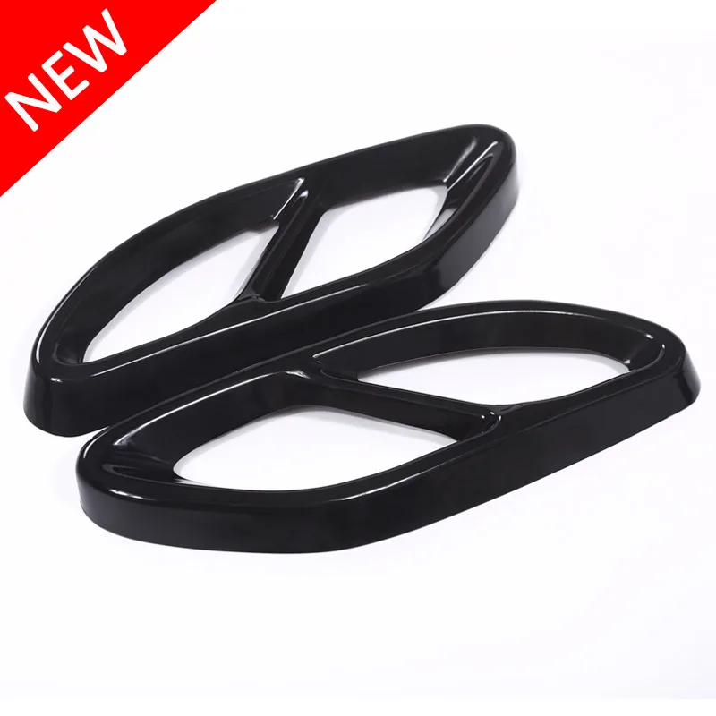 

Top Quality For Mercedes Benz GLC A B C E Class X253 W205 Coupe W213 W176 W177 W246 W247 2016-2019 Exhaust Pipe Cover Trim Steel