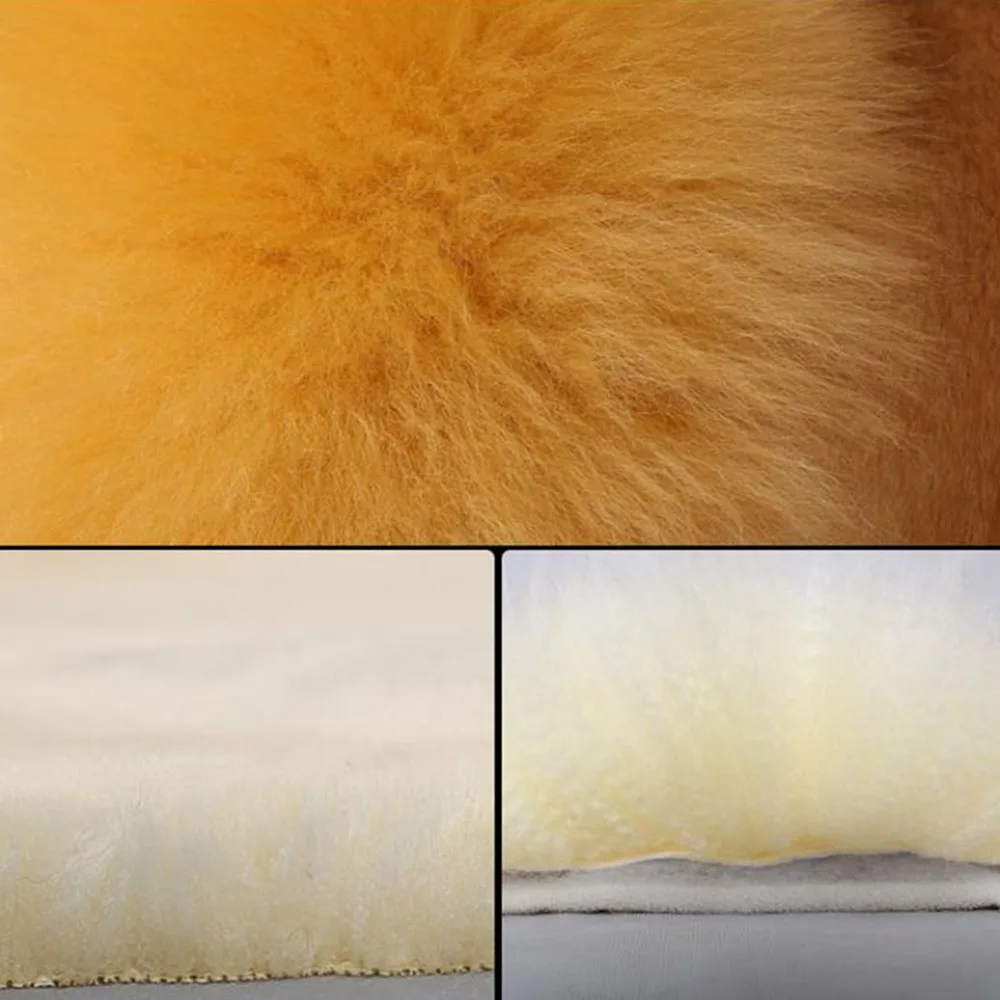 100% натуральный мех Австралийская овчина автомобильные чехлы для сидений