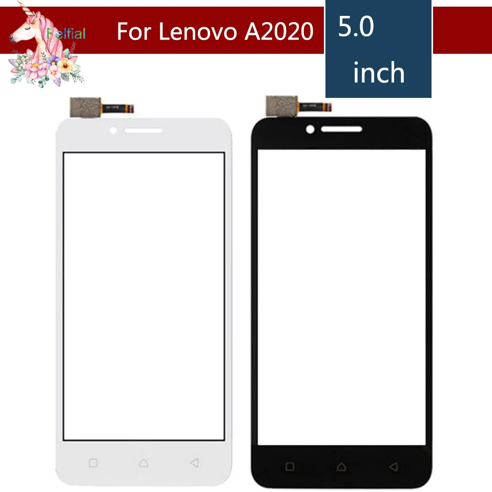 

10pcs/lot 5.0" For Lenovo Vibe C A2020 A2020a40 LCD Touch Screen Digitizer Sensor Outer Glass Lens Panel Replacement