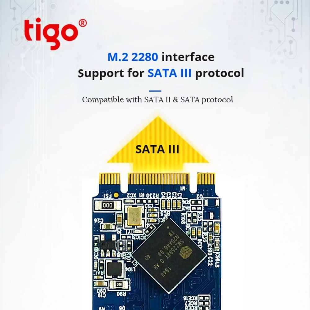 Tigo SSD m.2 sata 2280 128 ГБ 240 M2 SATA 3 0 disco duro жесткий диск для ноутбука|Внутренние