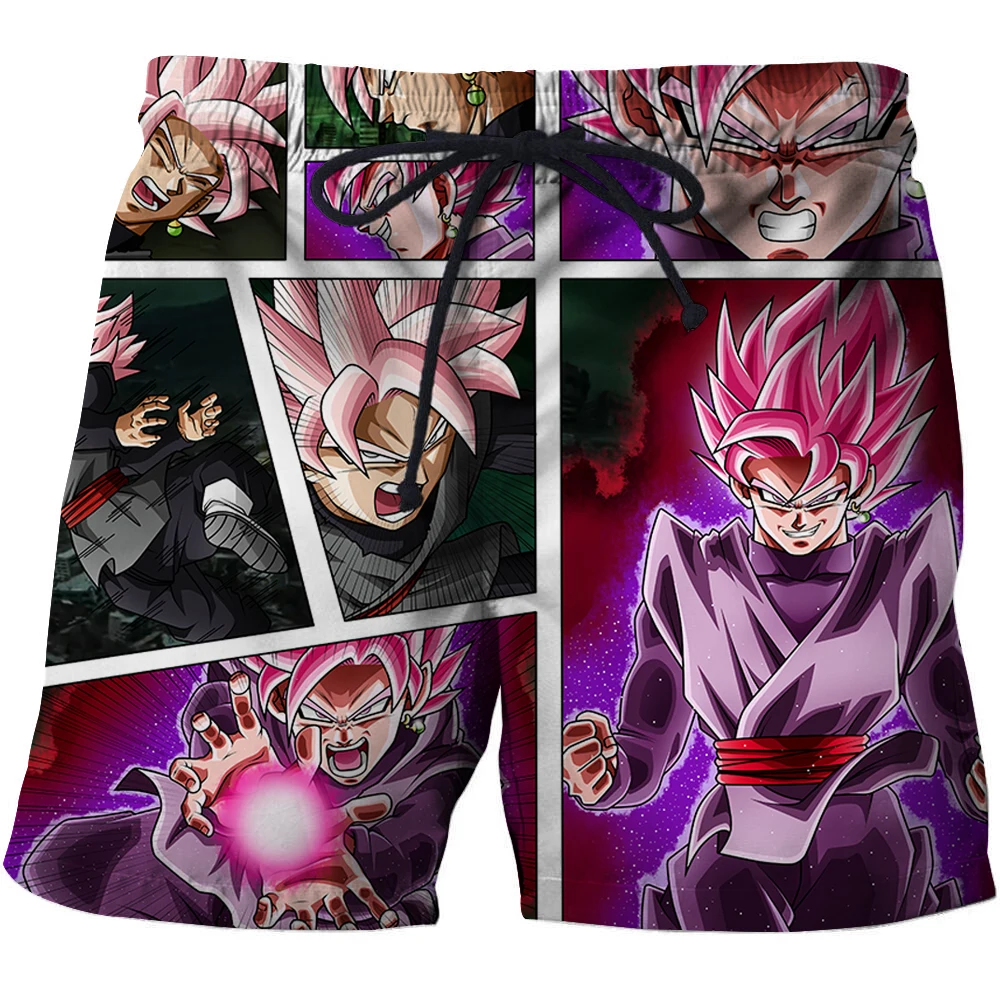 Мужские шорты для плавания Dragon Z Ball Goku Saiyan модные пляжные бермуды с 3D принтом
