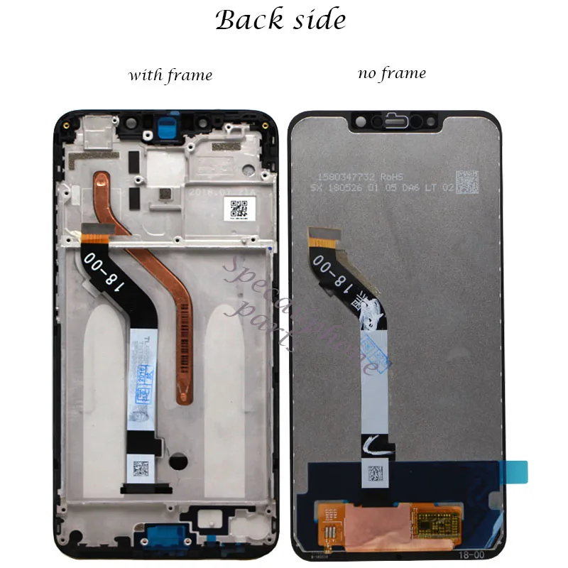 ЖК дисплей и дигитайзер сенсорного экрана в сборе с рамкой для Xiaomi Mi Pocophone F1