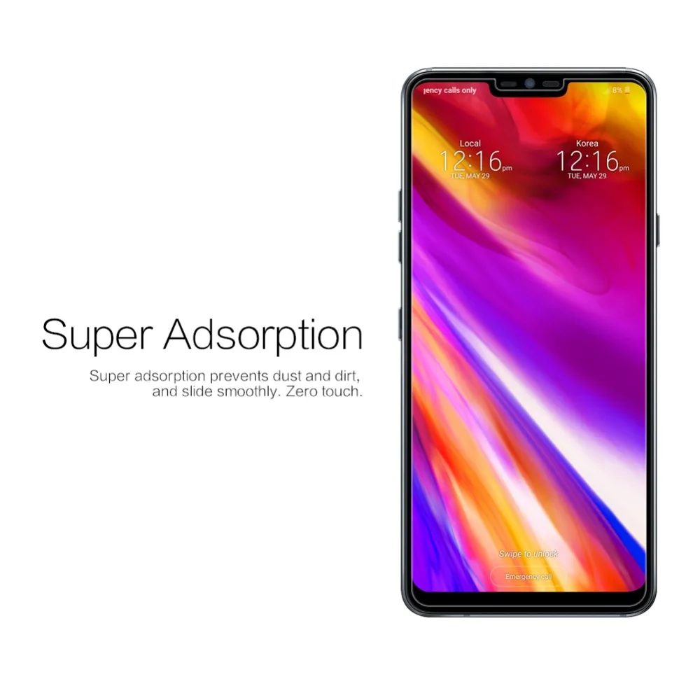 Для LG G7 ThinQ Защитная пленка NILLKIN Супер прозрачная защитная пленка для ЖК-экрана и матовая защита экрана для LG G7 ThinQ
