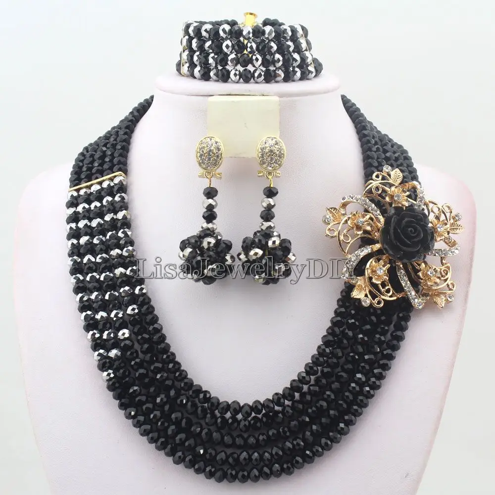 

Изумительные Африканские свадебные бусины, наборы ювелирных изделий, нигерийские бусины, ювелирные наборы со стразами бриллиантами HD3415