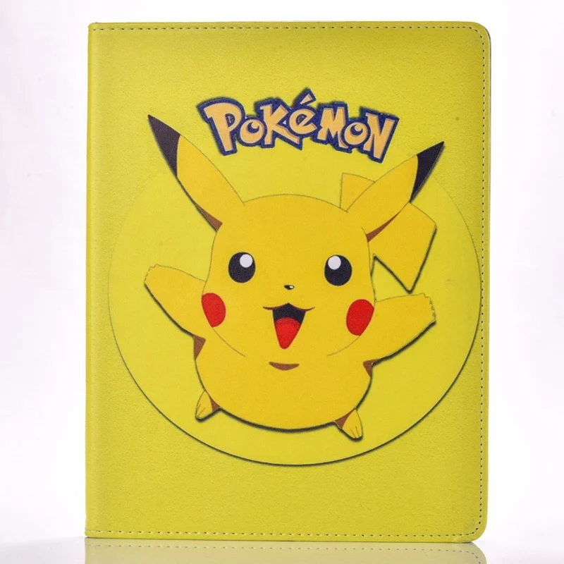 Case for Apple ipad 6 / Air 2 Pokemon Go cute Pikachu tablet PU leather Cover Flip stand shell coque para | Компьютеры и офис
