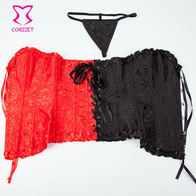 Женский корсет Dobby черный и красный корсет|corset brocade|corset outfitscorset gothic |