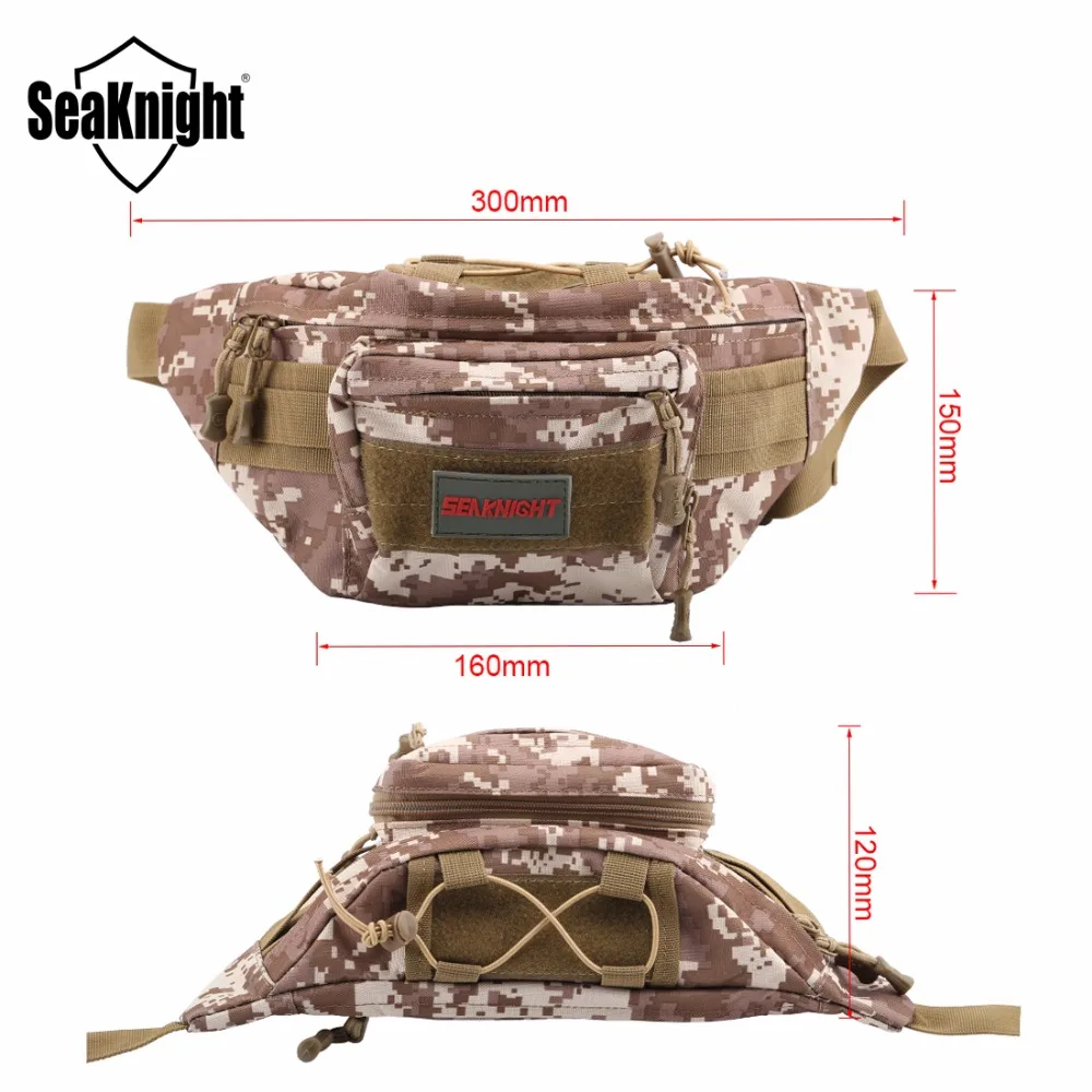 SeaKnight SK001 Сумки для рыбалки нейлон Сумки многоцелевой Рыбалка карманов Портативный приманка мешок 30*15*12 см Открытый рыбалка приманки Сумки
