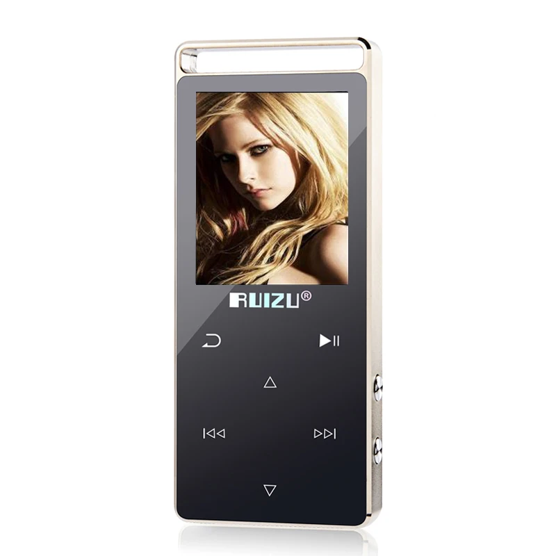 Оригинальный RUIZU D01 Металл HIFI Bluetooth MP3 плеер Сенсорный экран 8 ГБ играть 100 часа