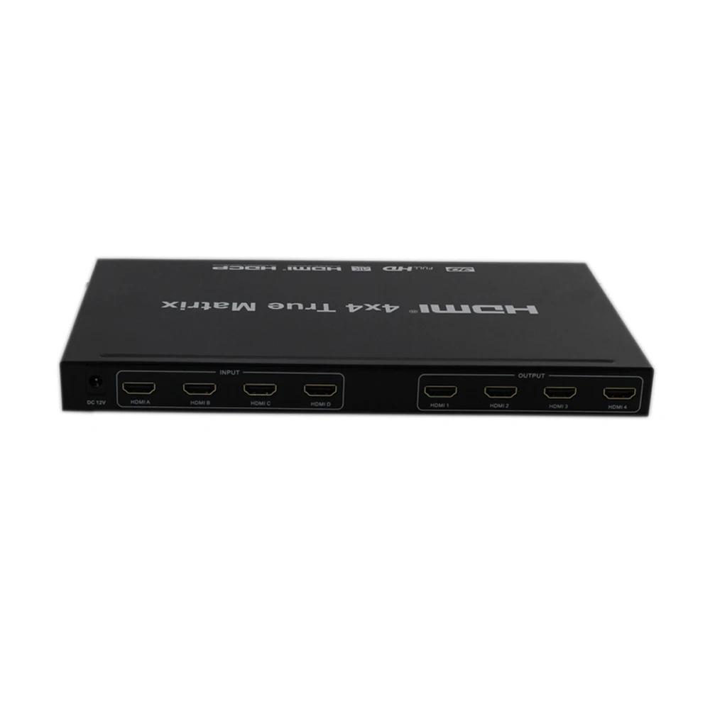 Матричный коммутатор 4K HDMI 4x4 с дистанционным управлением Переключатель V1.4