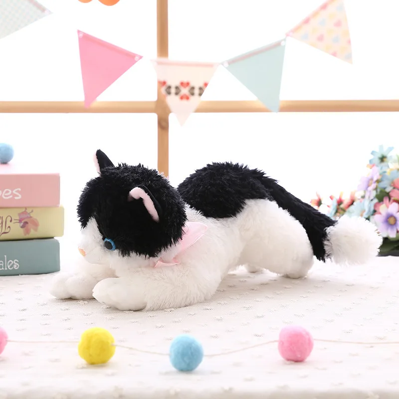 Мягкие игрушки, милое игрушечное животное, плюшевые ленивые спящие кошки, плюшевые успокаивающие игрушки, домашние украшения - Цвет: B