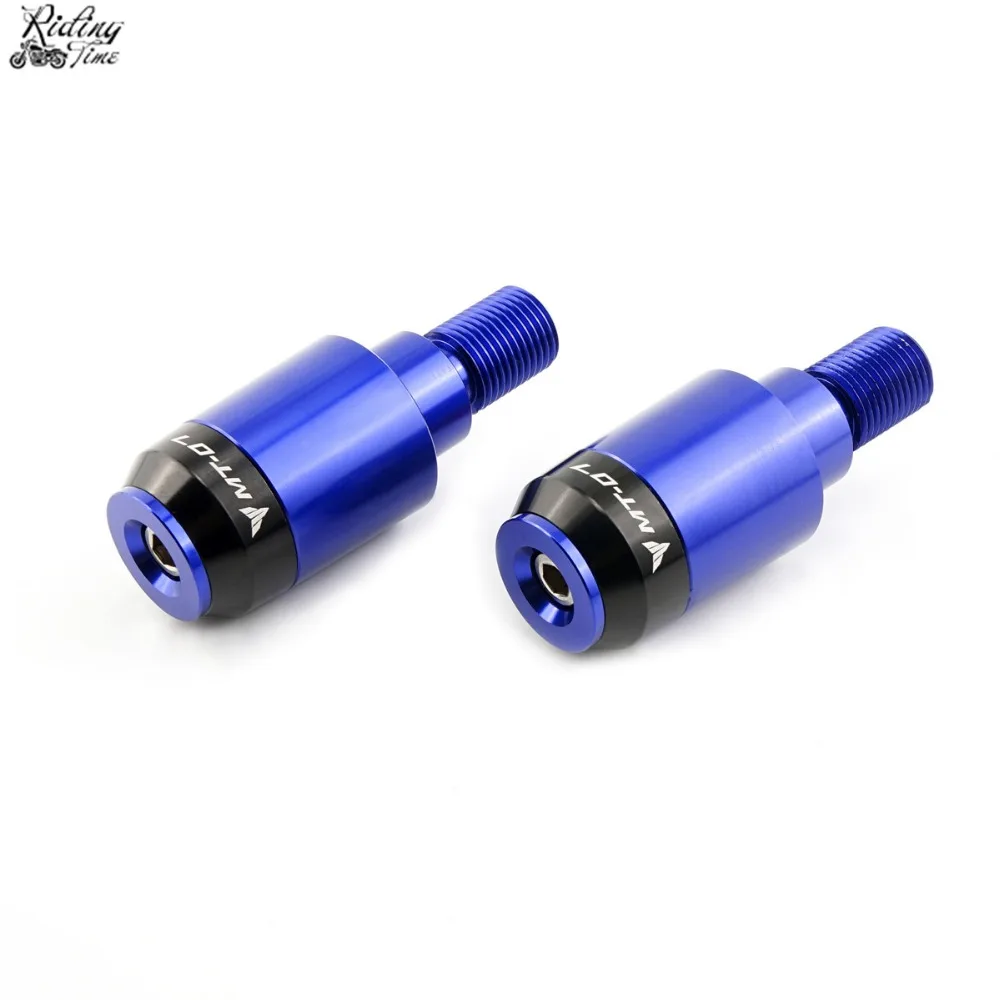 Motorcycle Handlebar Caps Grips Ends For Yamaha MT07 MT 07 FZ07 FZ 07 Handle Bar Ends Cap Grip End