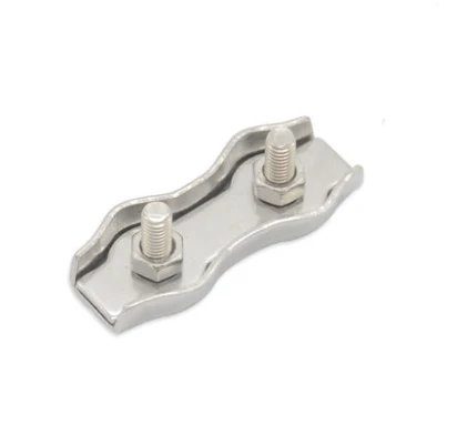

50PCS/30PCS M2 M3 M4 M5 M6 304 Stainless Steel Duplex Clips Stainless Steel Wire Cable Rope Grips Clamps