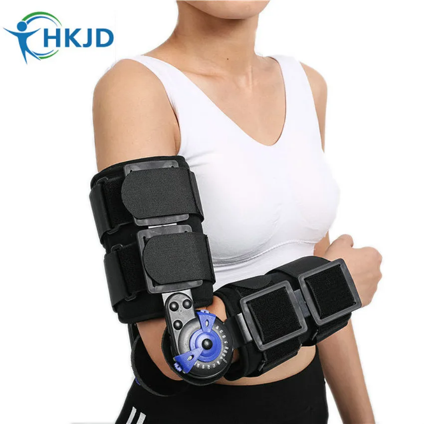 100% New Adjustable Hinged Elbow Brace Medical Orthopedic Orthotics Supports for forearm fracture, Soft tissue injury,CE FDA