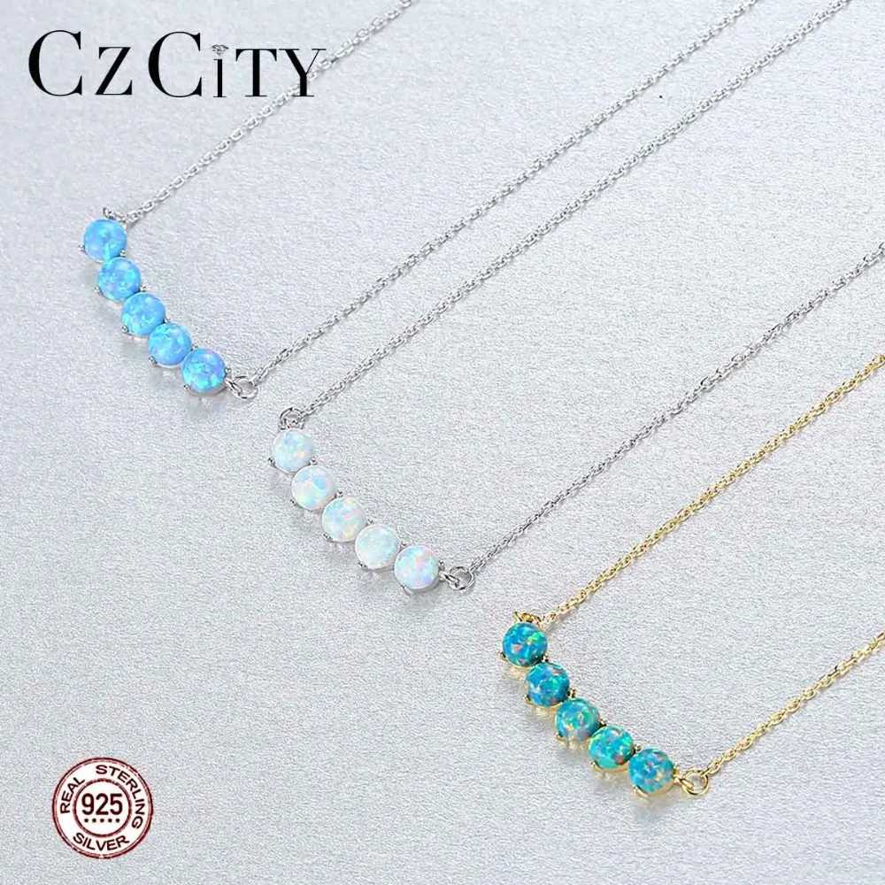 CZCITY новый дизайн 925 стерлингового серебра кольцо 18K позолоченное ожерелье с