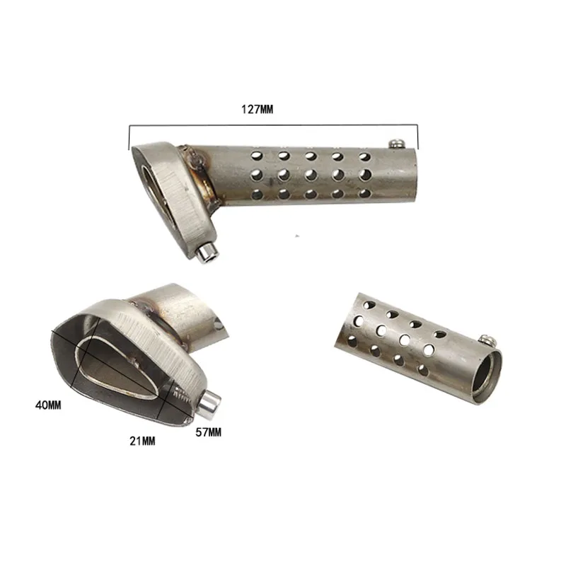 Глушитель выхлопных газов для мотоцикла регулируемый шума из нержавеющей стали