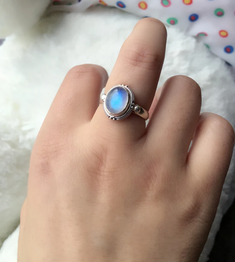 Кольцо с лунным камнем ручной работы из серебра 925 пробы|moonstone ring|ring ringsilver moonstone ring