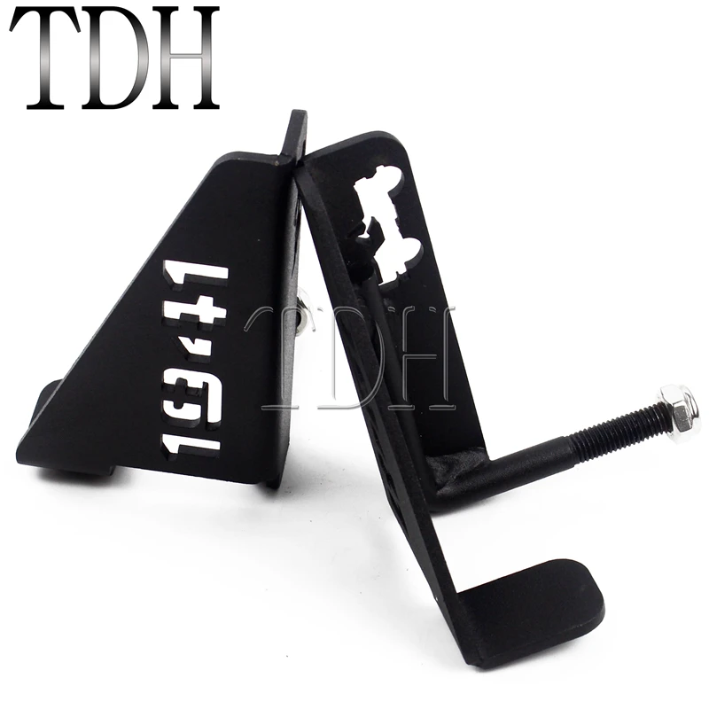 

Black Solid Steel "1941" Exterior Door Hinge Foot Peg Rest Pedal For Jeep Wrangler JK 2DR JKU 4DR 2007-2018 4DR JK Unlimited