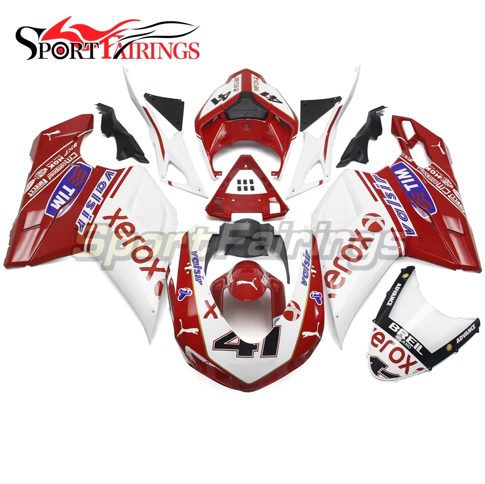 Полный Инжекционный ABS обтекатель наборы для DUCATI 1198 1098 848 2007 2008 2009 2010 2011 2012