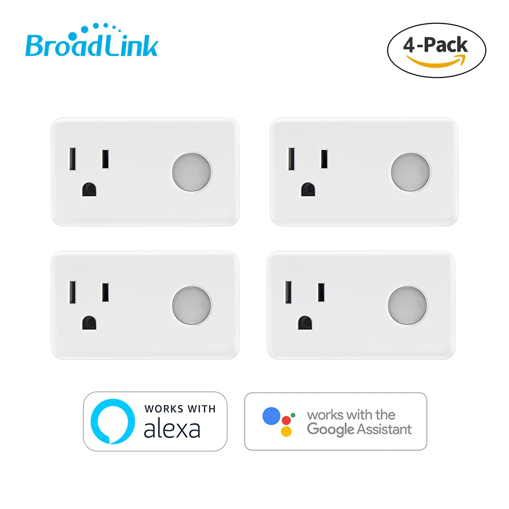 Умная розетка BroadLink SP3 SP3S 4 упаковки штепсельная вилка с дистанционным