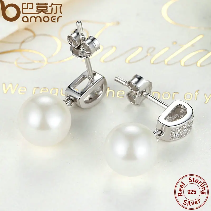 Женские серьги подвески с жемчугом из серебра 925 пробы|earrings with pearls|drop earringsearrings drops
