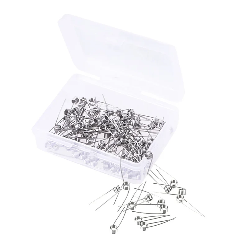 Готовая нагревательная катушка Tsondianz SS316 100 шт./лот 24 26 28 DIY Alien Clapton Wire для