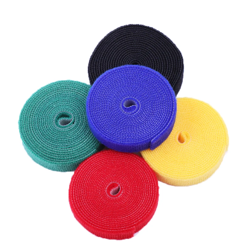 5Meters 1cm 1.5cm 2cm magic tape nylon cable ties hook loop strap adhesive fastener strip wire sewing | Электроника