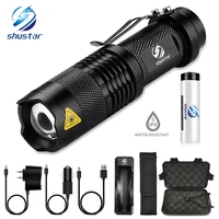 portable mini glare led flashlight 5 lighting modes led torch bicycle light camping light used for camping adventure riding etc