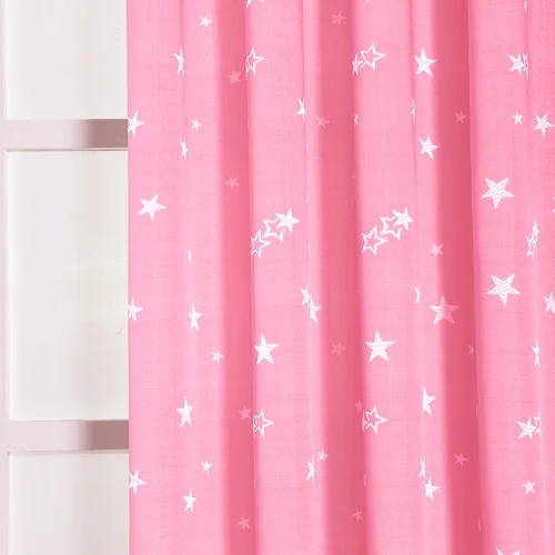 Pink NAPEARL Короткие шторы звезды жаккардовые капли для спальни окна кухня полу тени драпировки нить ткань лента готовая элегантная - Цвет: Pink