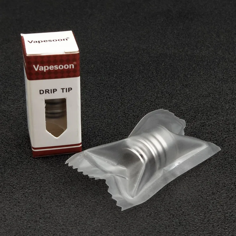 

VapeSoon Stainless Steel Glass Drip Tip For TFV8/TFV8 Big Baby/TFV12/Manta RTA Atomizer
