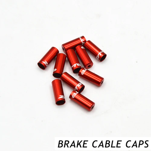 10pcs BRAKE RED 10 шт. алюминий сплав Велоспорт велосипед тормозной кабель советы велосипедный переключатель Перестановка/тормозной кабель наконечники CoreInner провода наконечники - Цвет: 10pcs BRAKE RED