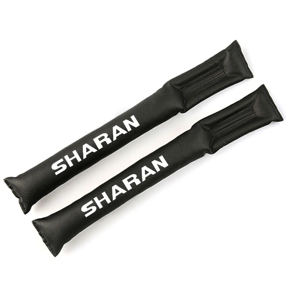 for Sharan white Для Volkswagen VW Touareg Sharan украшение автомобильного сиденья зазор накладка Заглушка Крышка против утечек PU Высокое качество подлокотник подушка автомобильные аксессуары - Название цвета: for Sharan white