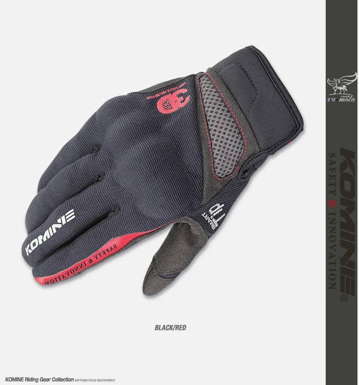 KOMINE GK163 кожаные дышащие мотоциклетные перчатки сухой рыцарь 3D углеродного волокна Мотоциклетные Перчатки