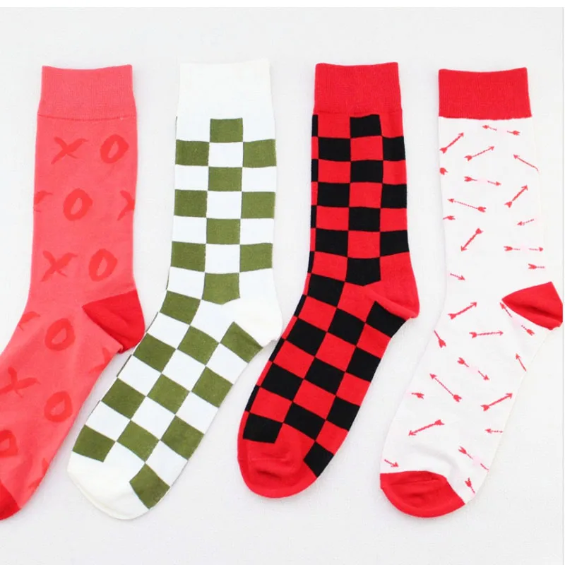 Мужские короткие носки с разноцветным принтом повседневные хлопковые для мужчин