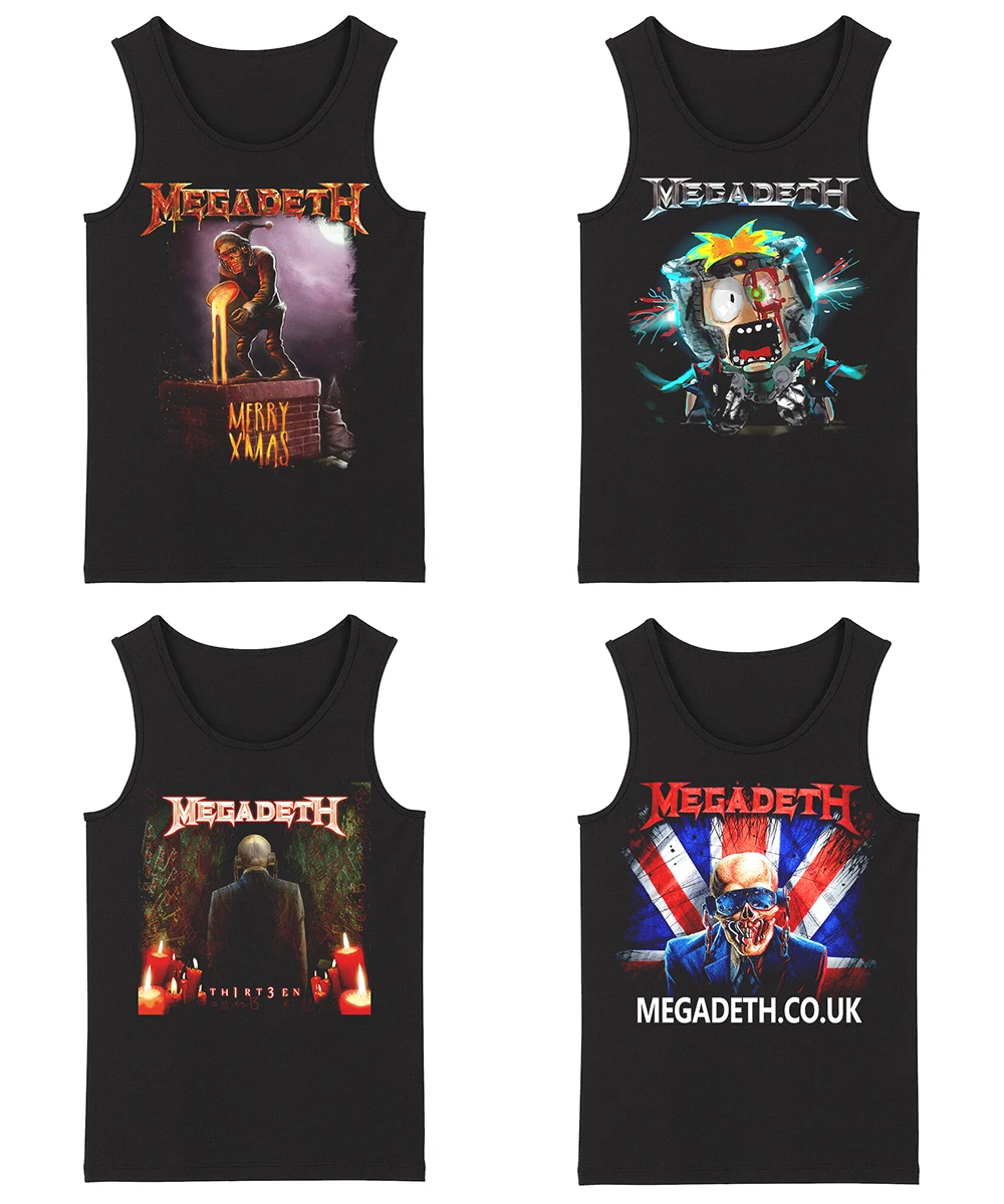 Todhoof Megadeth большие четыре из Thrash тяжелого металла смерти металла Thrash металла мужские Новые майки Азиатский размер