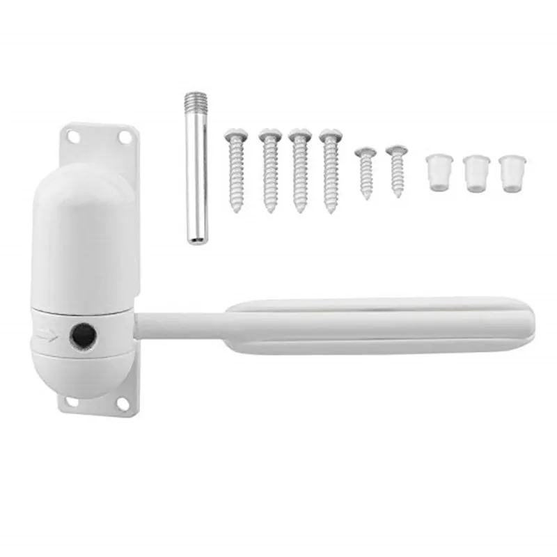 

Mini White Auto Closing Adjustable Mini Gate Screen Surface Fire Rated Spring Door Closers