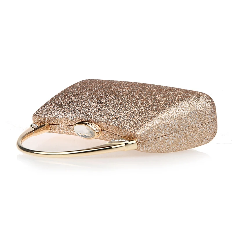 Женский кошелек черный золотистый серебристый простой маленький для свадебной