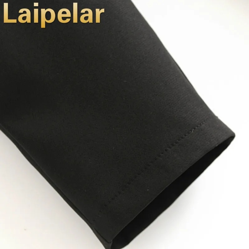 Черные брюки с высокой талией повседневные осенние Костюмные Laipelar модные