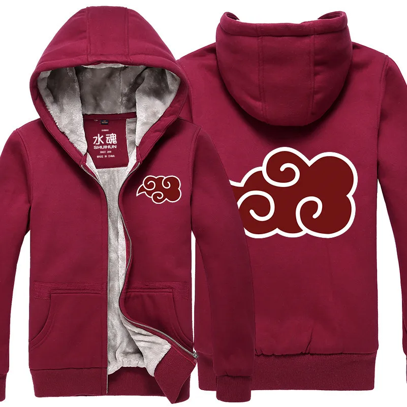 Naruto Shippuden Anti Leaf Clouds Akatsuki Anime Licensed Adult Hoodie Thick sweatshirt Outwear S-3XL | Тематическая одежда и