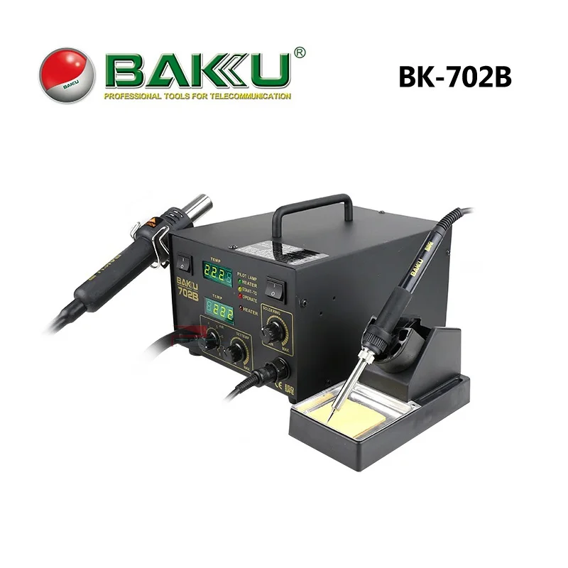 Паяльная станция BAKU BGA база с паяльником и термофеном двойным дисплеем безопасен