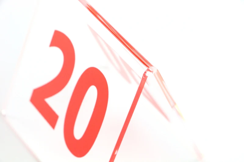 20 шт. кофейные напитки магазин Отель Ресторан черный красный акриловый стол