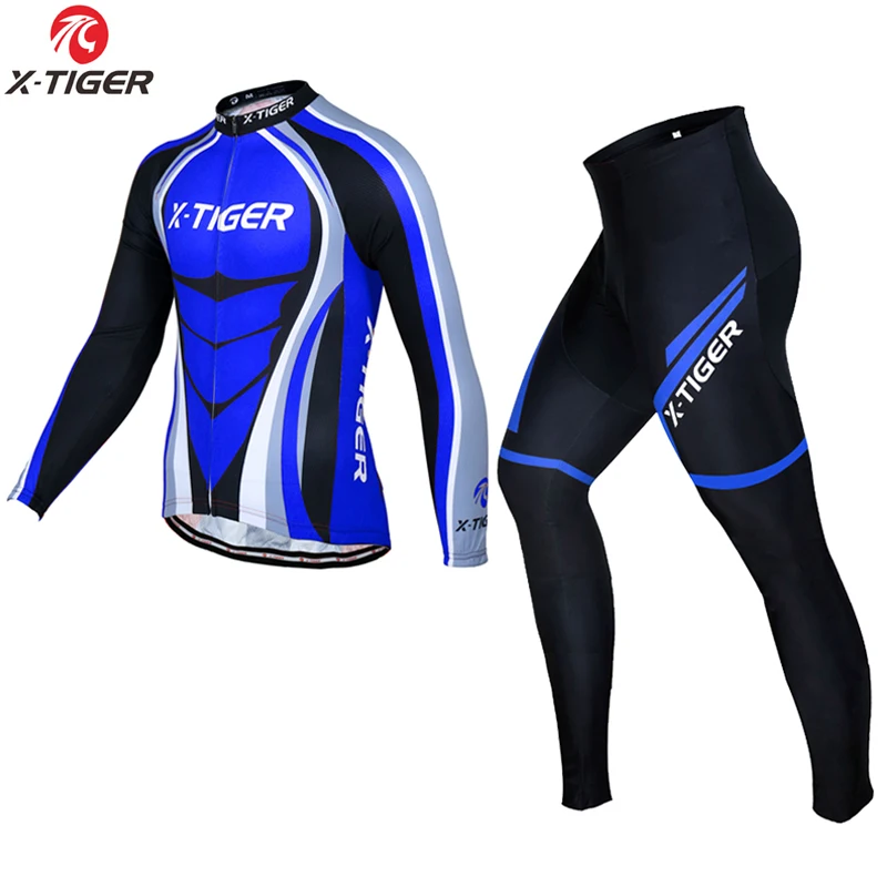 Winter Cycling Set X-Tiger, сохраняющий тепло,, комплект для велоспорта, зимний, Термальный, флис, Ropa Ciclismo Invierno, одежда для велоспорта, Майо, MTB, велосипедная одежда, Джерси - Цвет: Winter Cycling Set