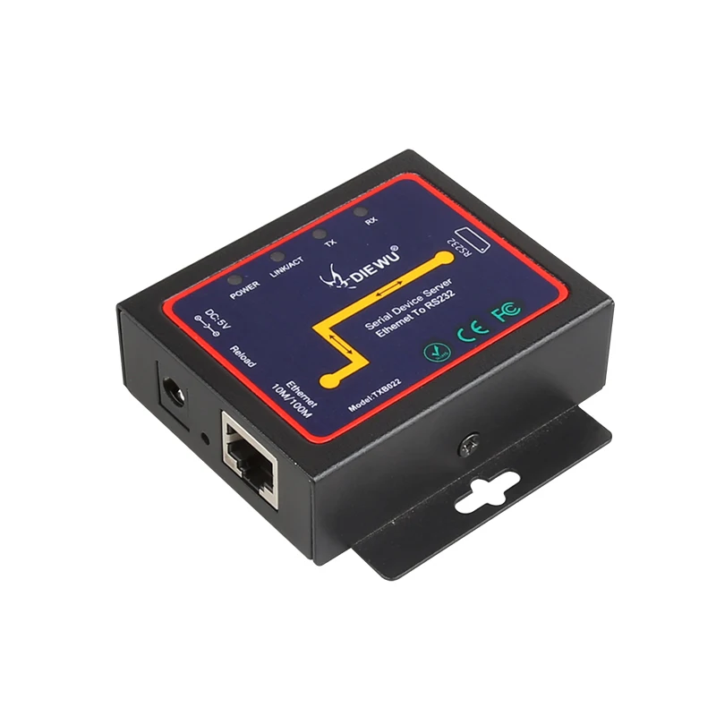 Последовательное устройство DIEWU сервер DB9 RJ45 в RS232 Ethernet к TCP/IP Серверный модуль