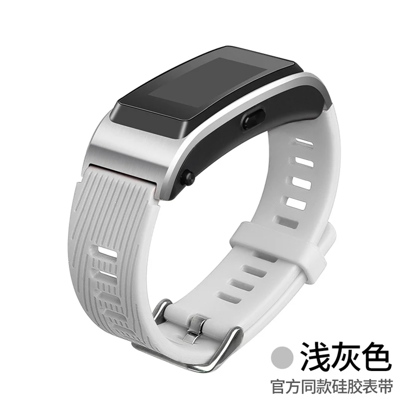 Silicone bands for Huawei Talkband B5 Wristband Sport band Strap Porous design and novel ventilation Huawei band B5 Strap - Цвет: Серый