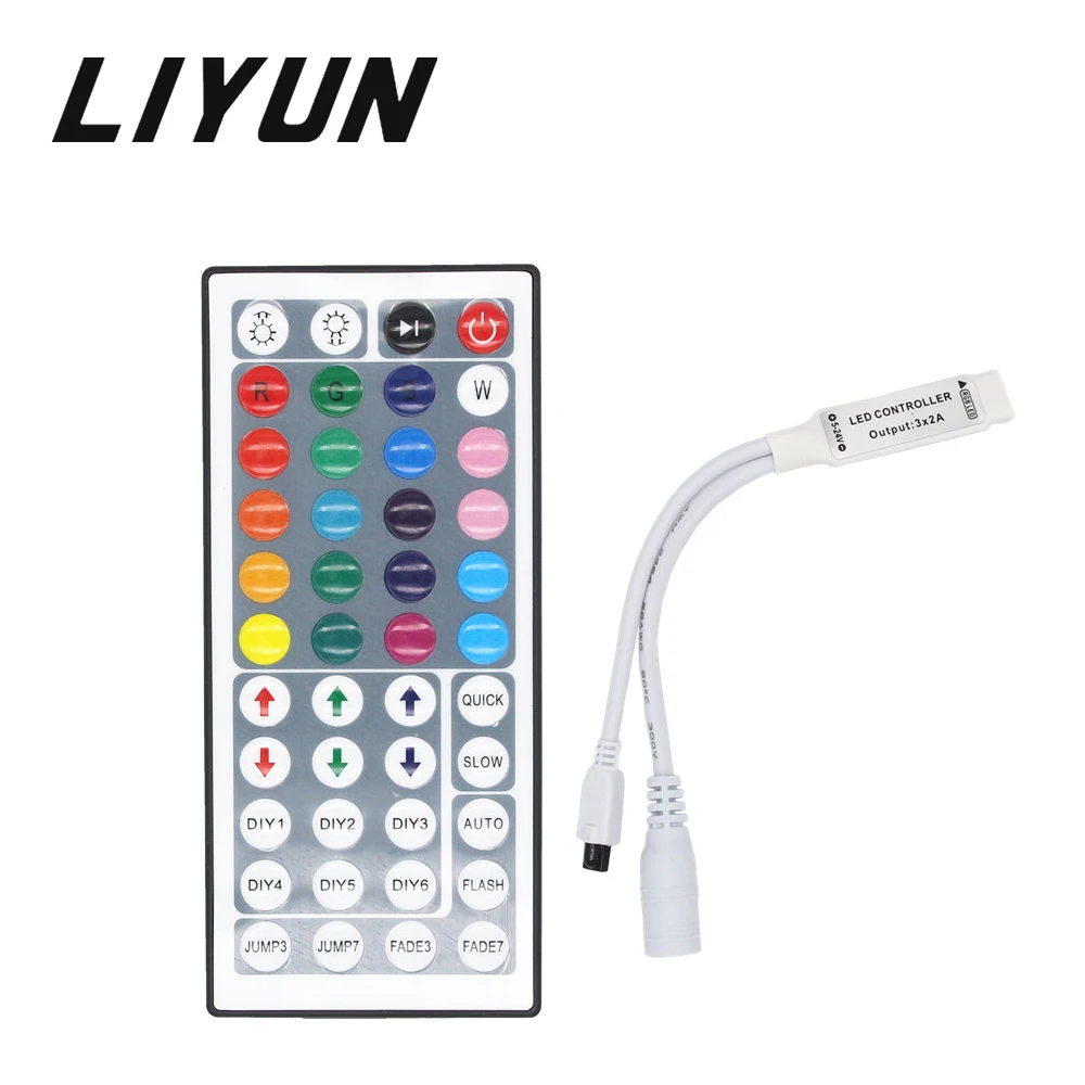 DC 12 В мини 44Key светодио дный контроллер RGB ИК пульт дистанционного Управление для