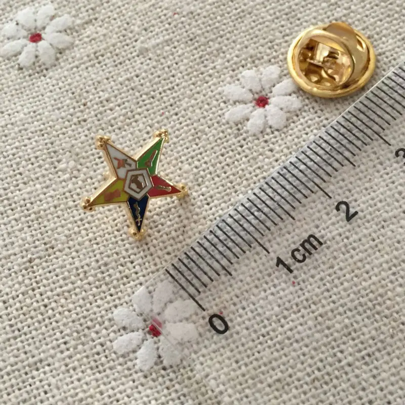 100 шт. индивидуальный заказ от Eastern Star Masonic булавка для лацкана булавки и броши